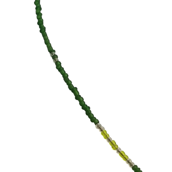 VINTAGE GENUINE TURQUOISE PENDANT SEED BEAD & STERLING SILVER NECKLACE - Picture 5 of 6